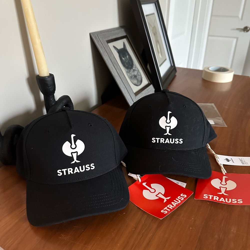 Strauss Black Baseball Cap